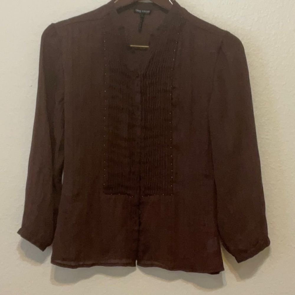 Y2k Oleg CASSINI blouse size 6